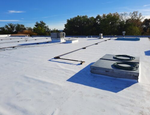 TPO mechanically fastened roof system in Solon